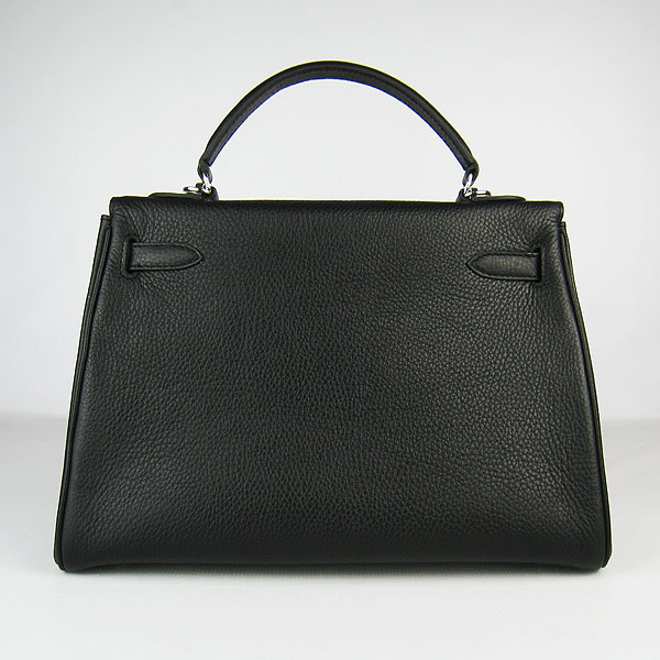 7A Replica Hermes Kelly 32cm Togo Leather Bag Black 6108
